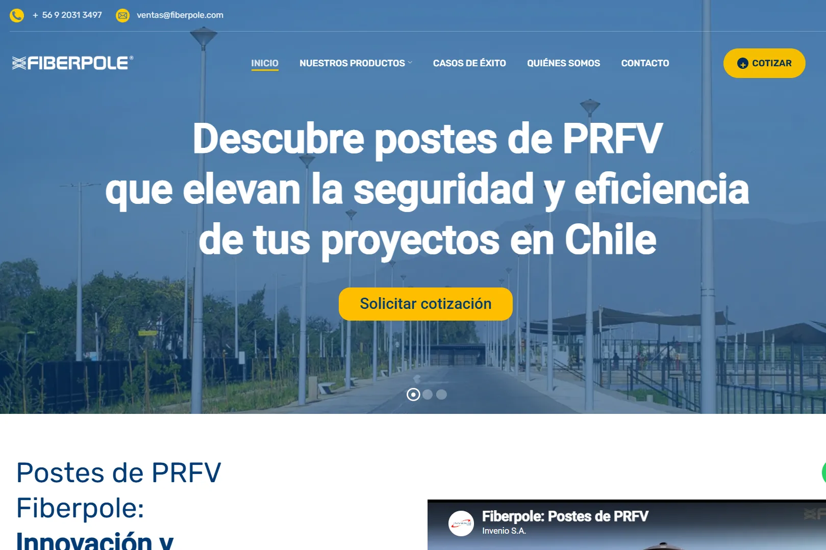 Captura de pantalla de Fiberpole